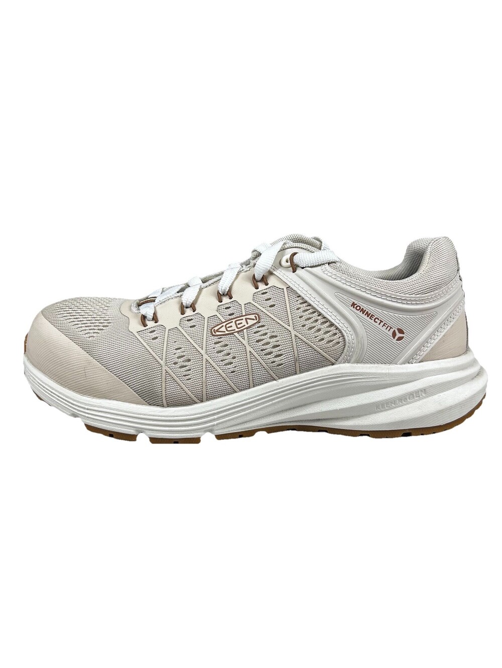 Keen Vista Energy Work & Safety Toe Shoes Women's 8W Wide Birch Brown Sugar